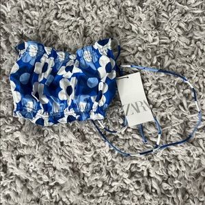 Zara Floral Going Out Top